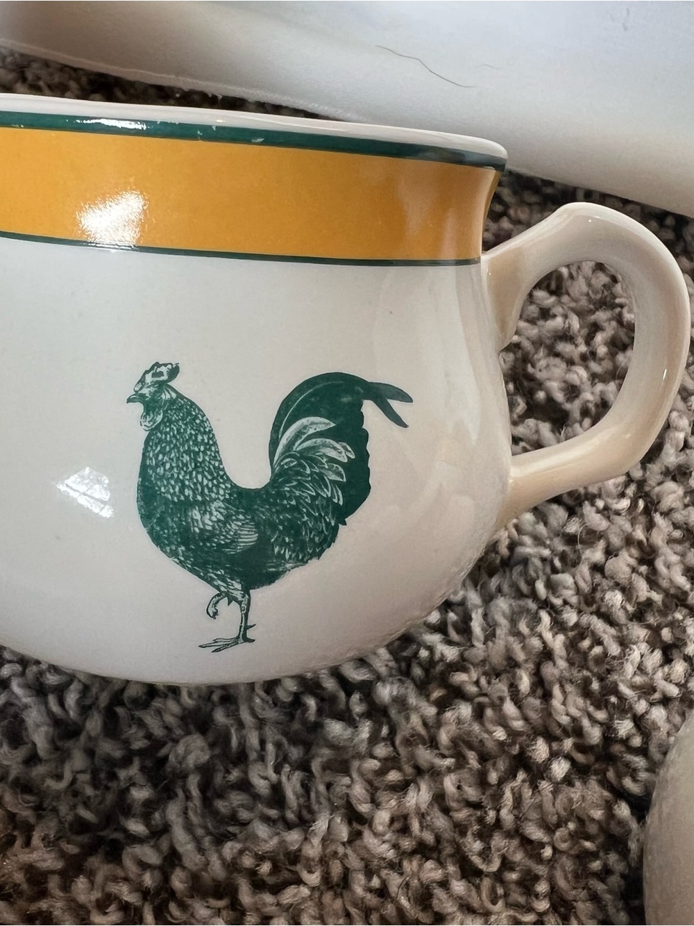 Green and Yellow Farmhouse Rooster Coffee Bar Set ☕🐓 - Picture 5 of 11